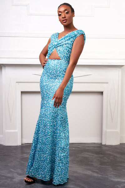 Ninies-Halo Open Cut Dress