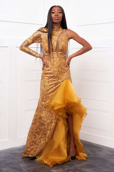 Ninies-Sas Sparkle Ruffle Dress