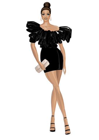 Ninies Naomi Black Dress